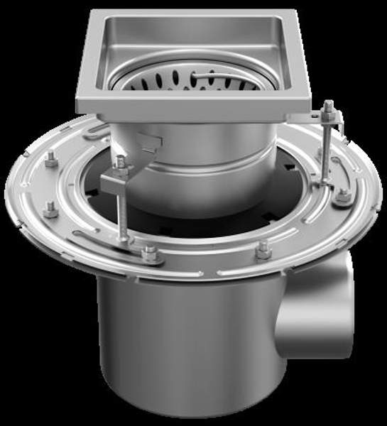 W200/110H2 Трап из нержавеющей стали, горизонтальный, DN110