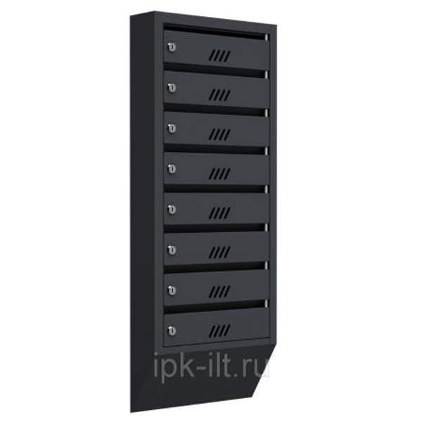 Ящики для почты серые 8-секционные Монацит