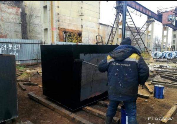 Ёмкость бак металлический накопительный септик на 5м3 под ка