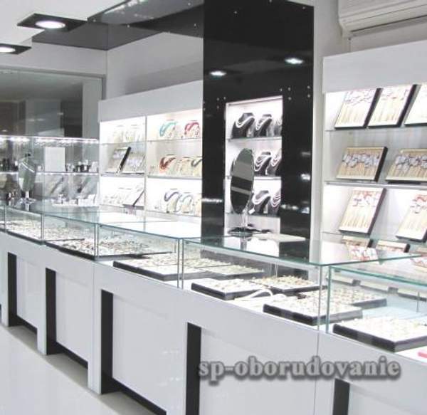 Ювелирные прилавки и стеллажи из стекла и лдсп (полная комплектация)
