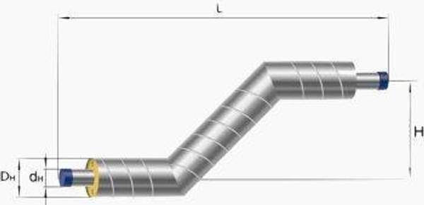 Z-образные элементы для труб ППУ в оцинкованной оболочке