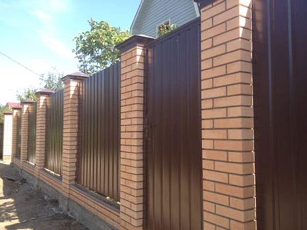 Забор из профнастила в Раменском