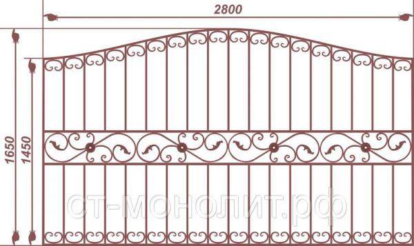 Заборная секция "Усадьба" (эконом)