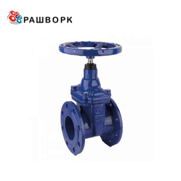 Задвижка с обрезиненным клином чугунная RUSHWORK 100 DN 450 PN16