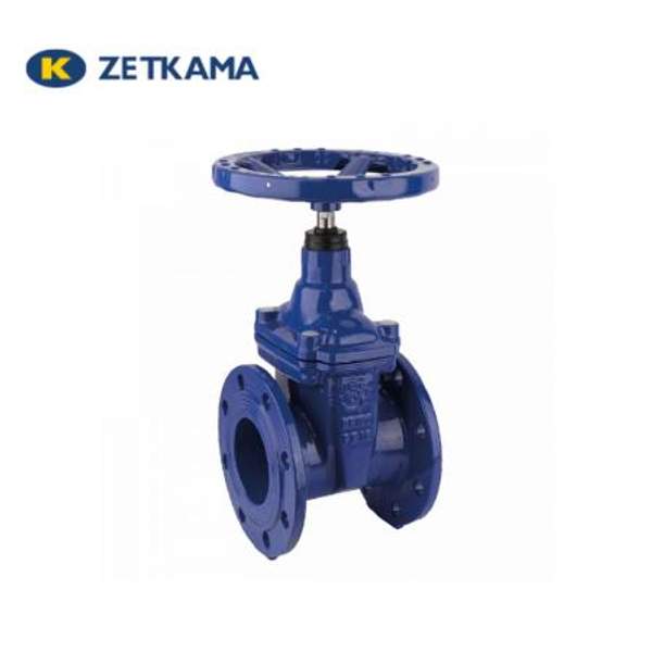 Задвижка с обрезиненным клином чугунная Zetkama 111 DN 65 PM 16