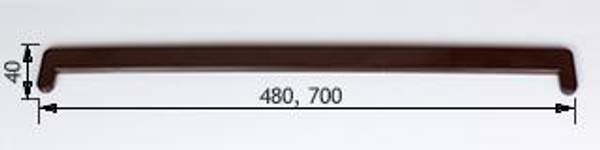 Заглушка Витраж Махагон/Венге 700 мм