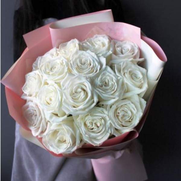 Заказать цветы - 15 Белых Роз №42
