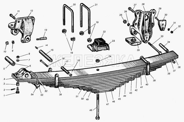 Замена ушка рессоры
