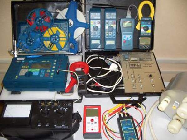 Замеры сопротивления контура заземления (молнезащиты).