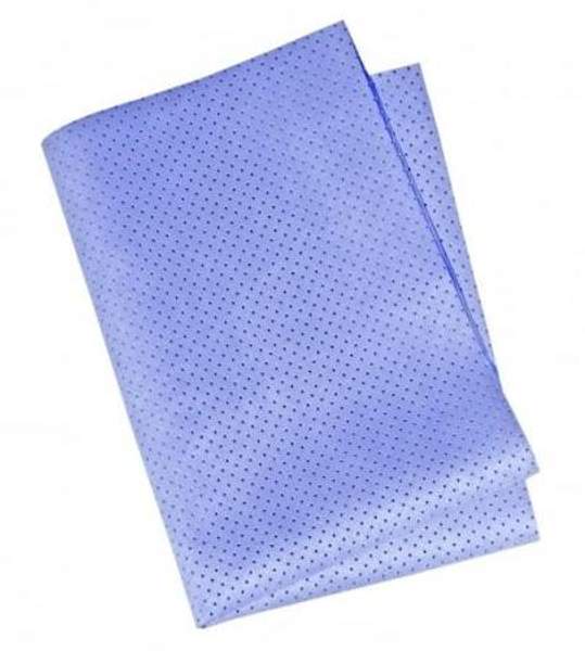 Замша искусственная перфорированная синяя "SALPA"