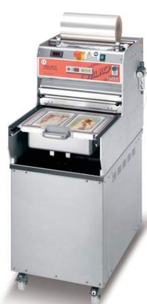 ЗАПАЙЩИК ЛОТКОВ АППАРАТ ЗАПАЙКИ ЛОТКОВ КОНТЕЙНЕРОВ ПЛЁНКОЙ TVG