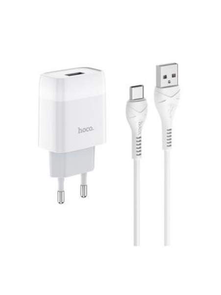Зарядное устройство для телефона/HOCO C72A 1USB 2.1A/кабель Type-C/зарядка Android/Андроид/ type c Hoco