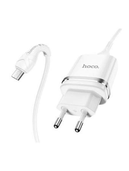Зарядное устройство для телефона/ HOCO N1 1USB 2.4A /кабель micro usb/ Android/андроид Hoco
