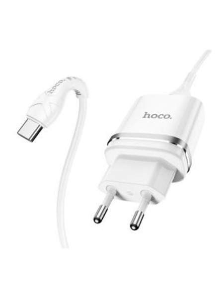 Зарядное устройство для телефона/ HOCO N1 1USB 2.4A/ кабель Type-C/зарядка Android/Андроид/ type c Hoco