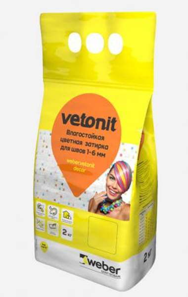 Затирка Вебер Ветонит ДЕКОР, 2 кг