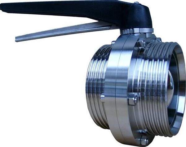 Затвор дисковый AISI 304 многопозиционный р/р DN 50