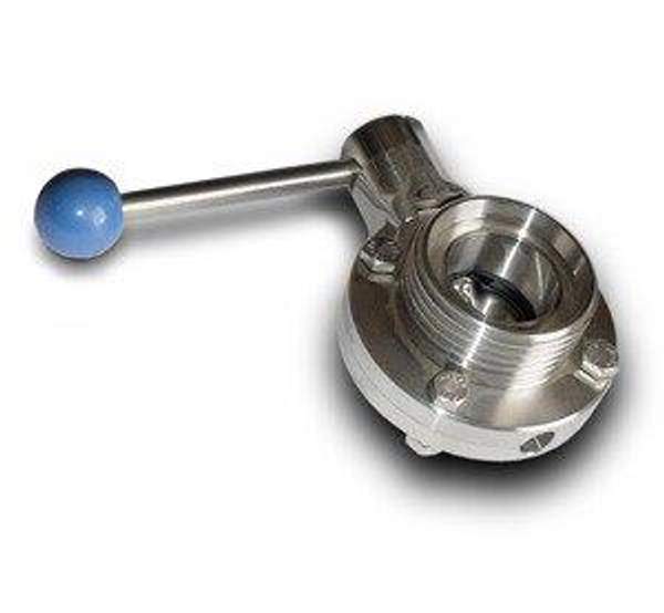 Затвор дисковый AISI 304 трехпозиционный р/р DN 65