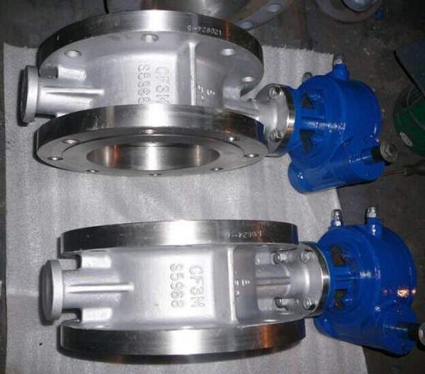 Затвор дисковый поворотный фланцевый с тройным эксцентриситетом Ду80