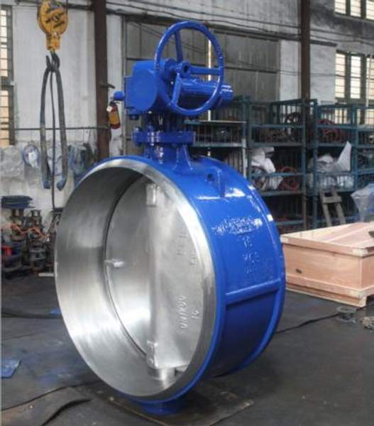 Затвор дисковый поворотный приварной Ру16 Ду1200 в Китае, герметичность А