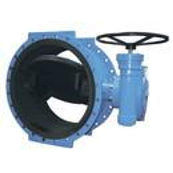 Затвор двухфланцевый двойной экцентрик с вулканизированным проходом, DN 80-2400, PN 10, 16, 25