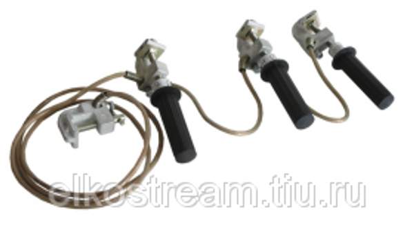 Заземление переносное ПЗРУ-1М 25 мм² однофаз.спуск 3м