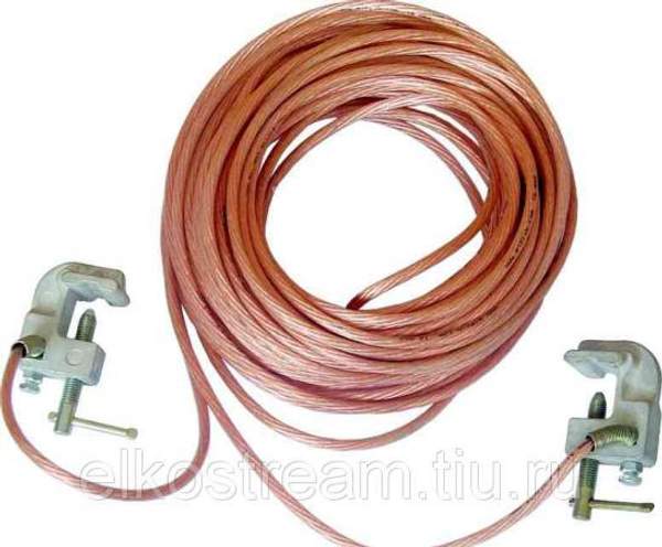 Заземление переносное ЗПМ-1М (35мм)длина провода 30 м