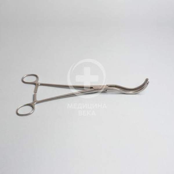 Зажим для почечной ножки, изогнутый по радиусу №2 большой (З-26)