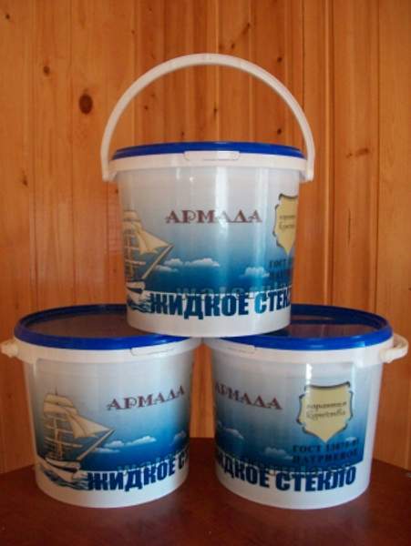Жидкое стекло (ведро 15кг)