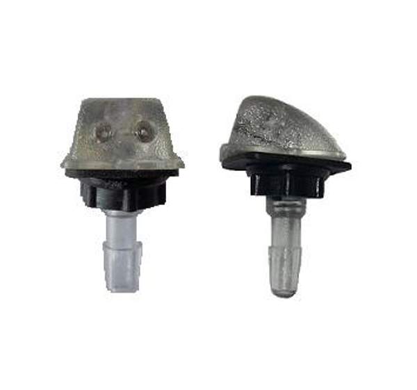 Жиклер омывателя универсальный с гайкой прозрачный 2 отверстия