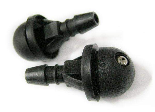 Жиклер ВАЗ-2101-09 омывателя одинарный круглый с фиксатором черный