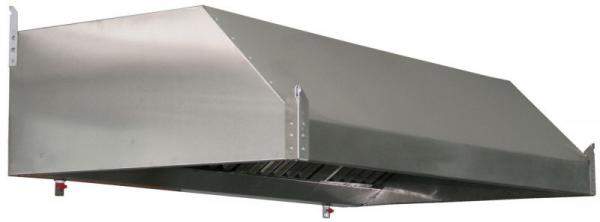 Зонт вытяжной нержавеющий ЗВН03 500х1000х400