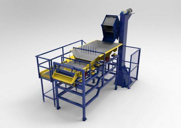 Зоны загрузки изделий в барабаны (гальванические линии)