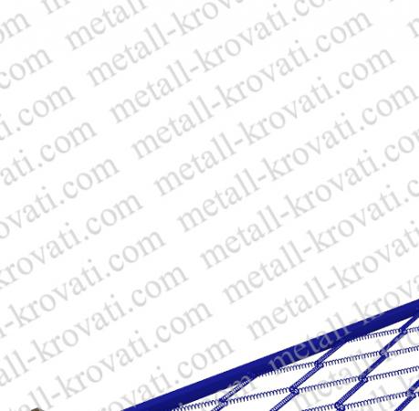 Кровать металлическая одноярусная со спинками из ЛДСП, сетка прокатная пружина "ДКП-1" — фото 4