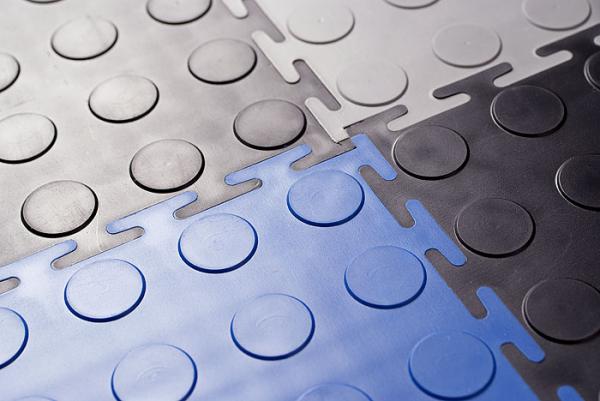 Модульная плитка ПВХ " Монета - 5 мм" полы для заводов и фабрик — фото 2