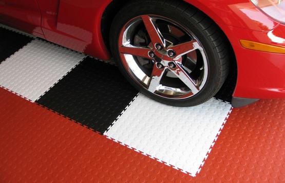 Модульная плитка ПВХ " Монета - 7 мм" покрытие для пола автосервиса — фото 3