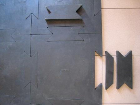 Модульное резиновое покрытие для пола залов занятий спортивной штангой