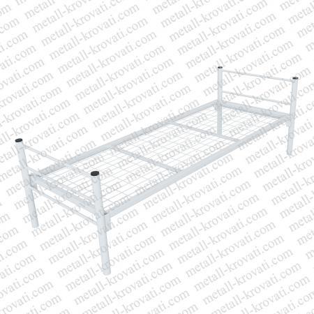 Кровать металлическая одноярусная сетка сварная 100х100мм. Бытовая КМ-1 без матраса. — фото 2