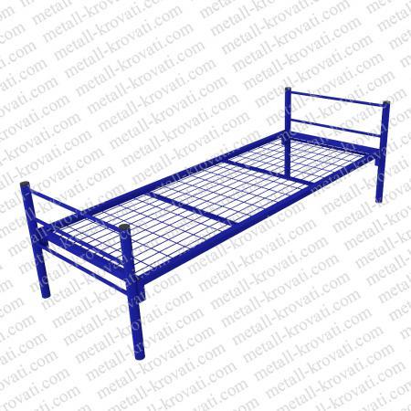 Кровать металлическая одноярусная сетка сварная 100х100мм. Бытовая КМ-1 без матраса. — фото 4