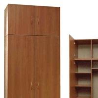 Manufacturer Шкаф 2-створчатый для одежды с антресолью, из ДСП, комбинированный "ШК-4"