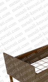 Manufacturer Кровать металлическая со спинками и царгами из ЛДСП 16мм ПВХ 0, 4мм "ДКП-4" — фото 3