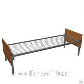 Кровать метал. Со спинками из ЛДСП" ДКП-2" (190х80) Сетка сварная 50х50 мм