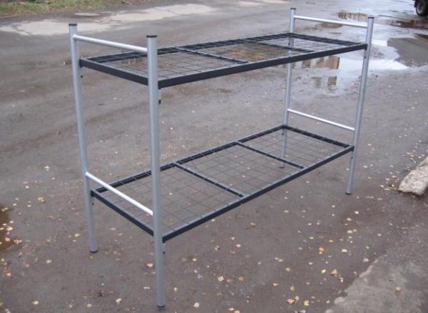Кровати металлические для казарм, кровати двухъярусные для общежитий, кровати для студентов, металлические кровати низкая цена — фото 4