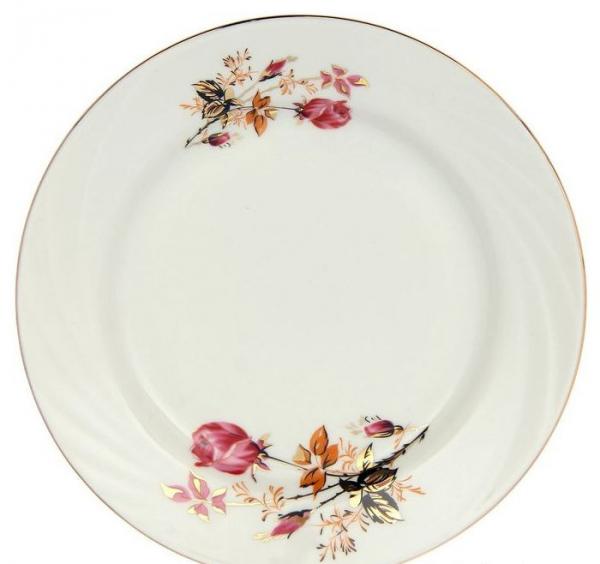 Столовый сервиз 37 предметов "Голландская роза" 2 вида тарелок, на 12 персон — фото 2