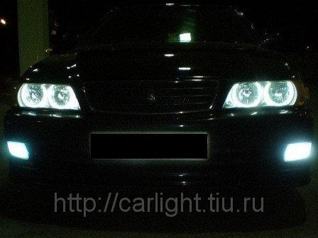 Ангельские глазки CCFL на Toyota Chaser (X100) №1 — фото 2
