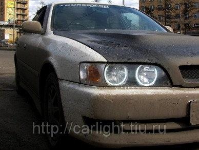 Ангельские глазки CCFL на Toyota Chaser (X100) №1 — фото 3