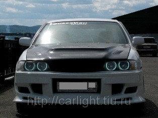 Ангельские глазки CCFL на Toyota Chaser (X100) №1 — фото 4