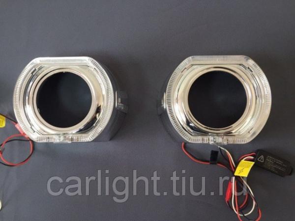 Маски бленды Crown LED BMW к 3 дюймовым линзам с ангельскими глазками — фото 3