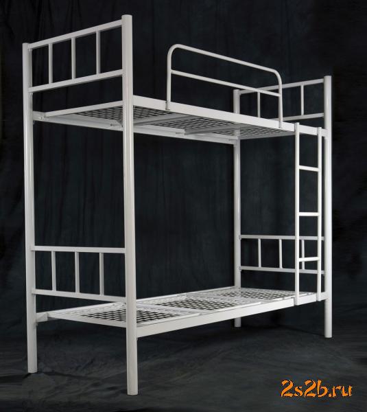 металлические кровати для бытовок и рабочих, кровати металлические для турбаз и детдомов, металлические кровати одноярусные, опт — фото 2