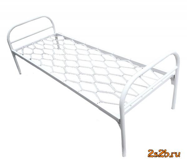 металлические кровати одноярусные и двухъярусные, кровати металлические для гостиниц и вагончиков, железные кровати для бытовок — фото 2