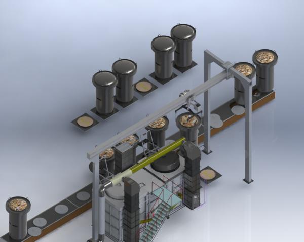 Современные полуавтоматические,                  двух камерные (двух ретортные)                  углевыжигательные печи, — фото 2